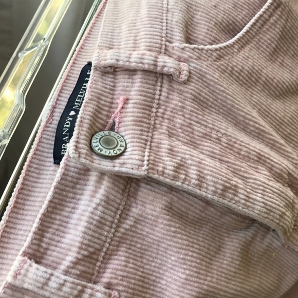 Pink Brandy Melville corduroy skirt - Picture 4 of 4